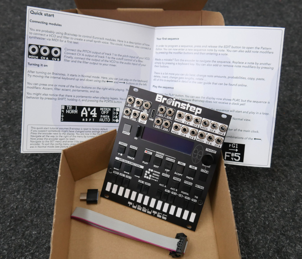 Tubbutec Brainstep modulo sequencer eurorack sampler