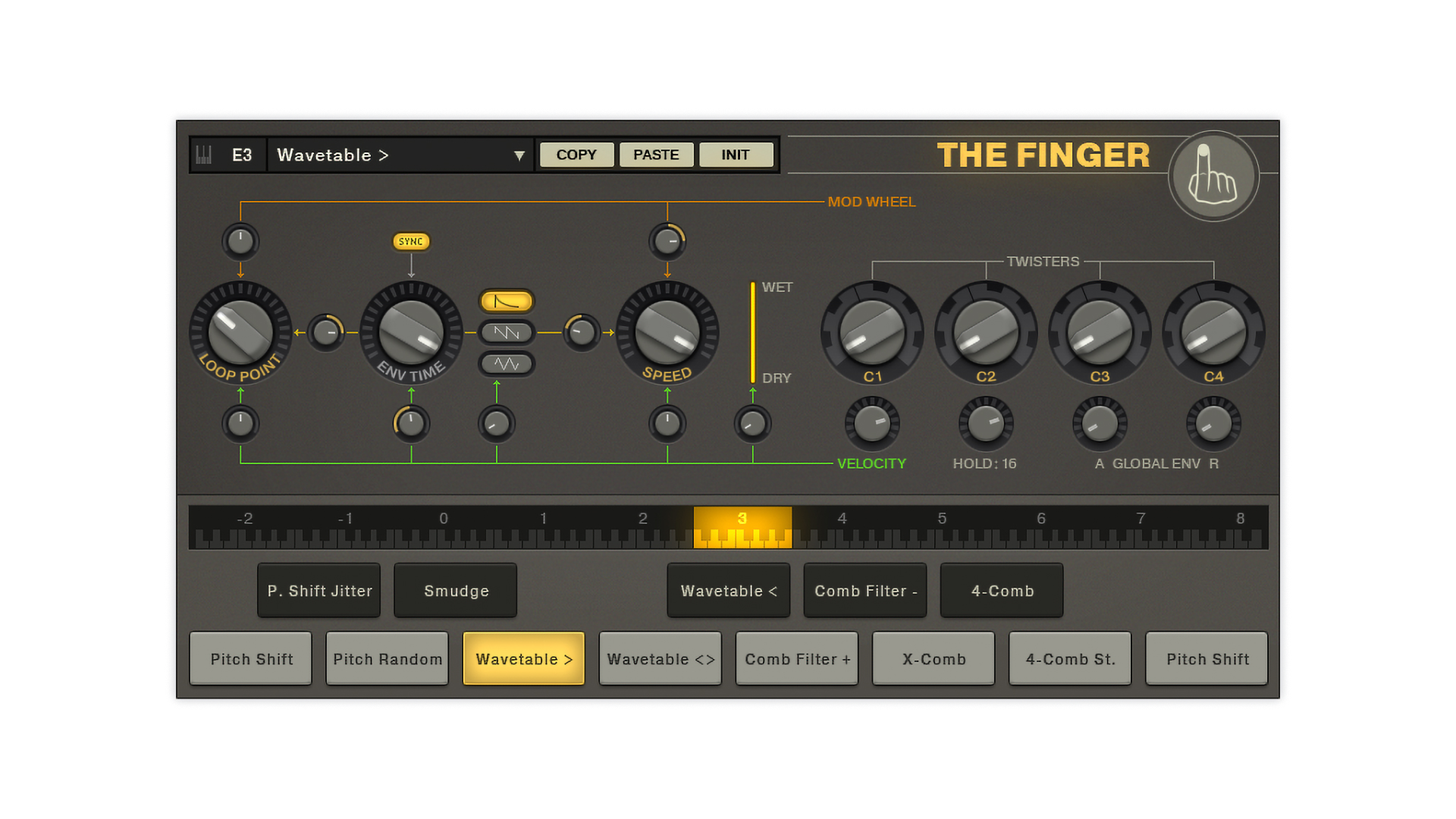 Native Instruments Komplete Kontrol The Finger R2 multieffetto live