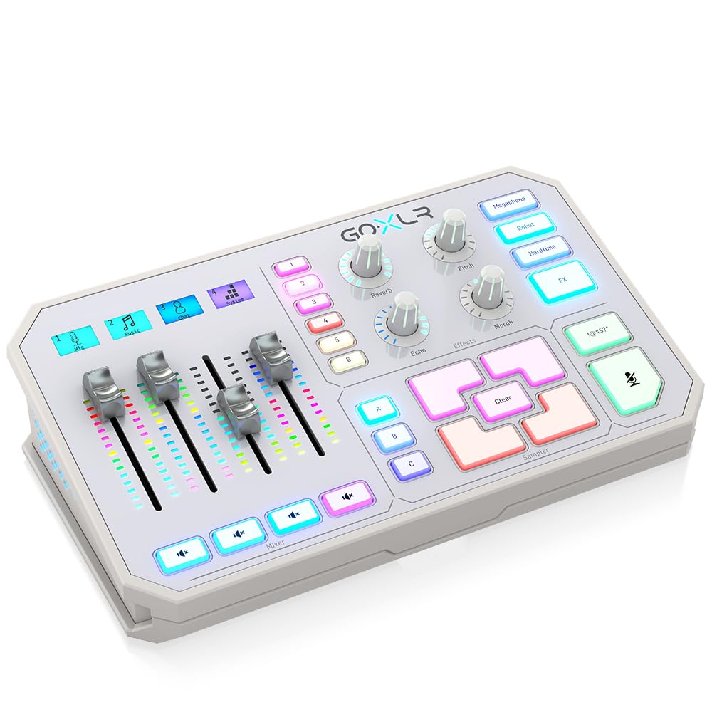 TC Helicon GoXLR mixer streaming bianco 4 canali