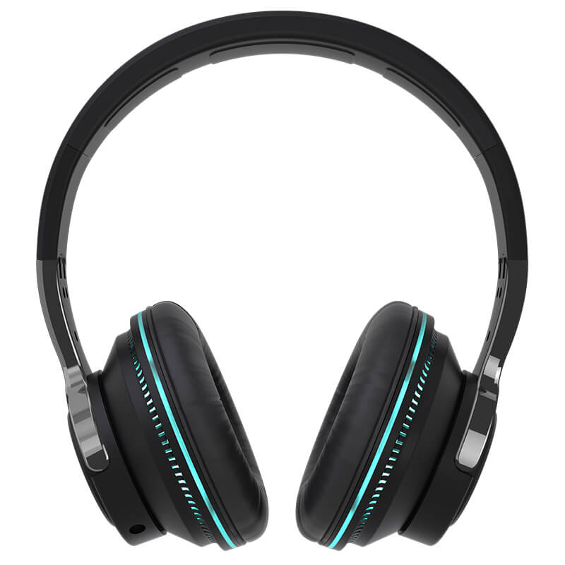 AeroBand Over-Ear cuffie nere bassa latenza