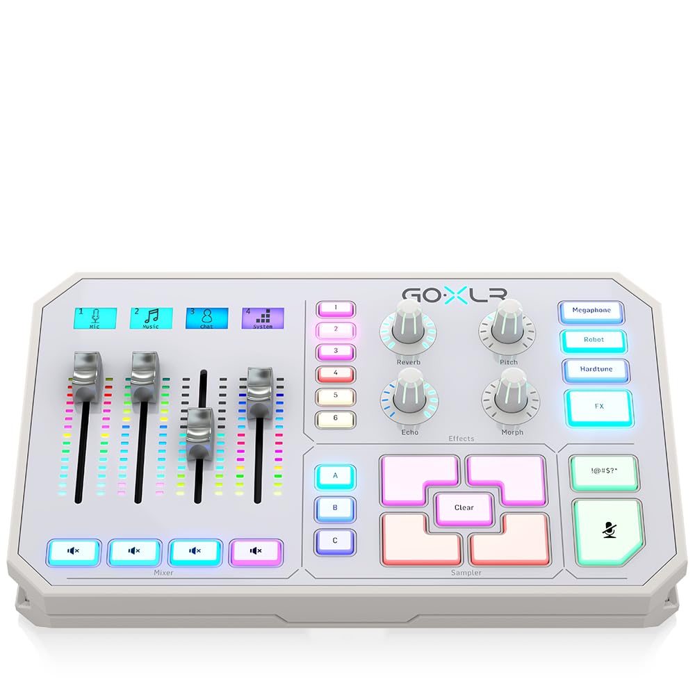 TC Helicon GoXLR mixer streaming bianco 4 canali