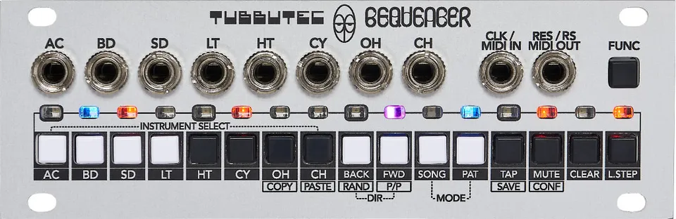 Tubbutec 6equencer sequencer eurorack stile TR-606 live