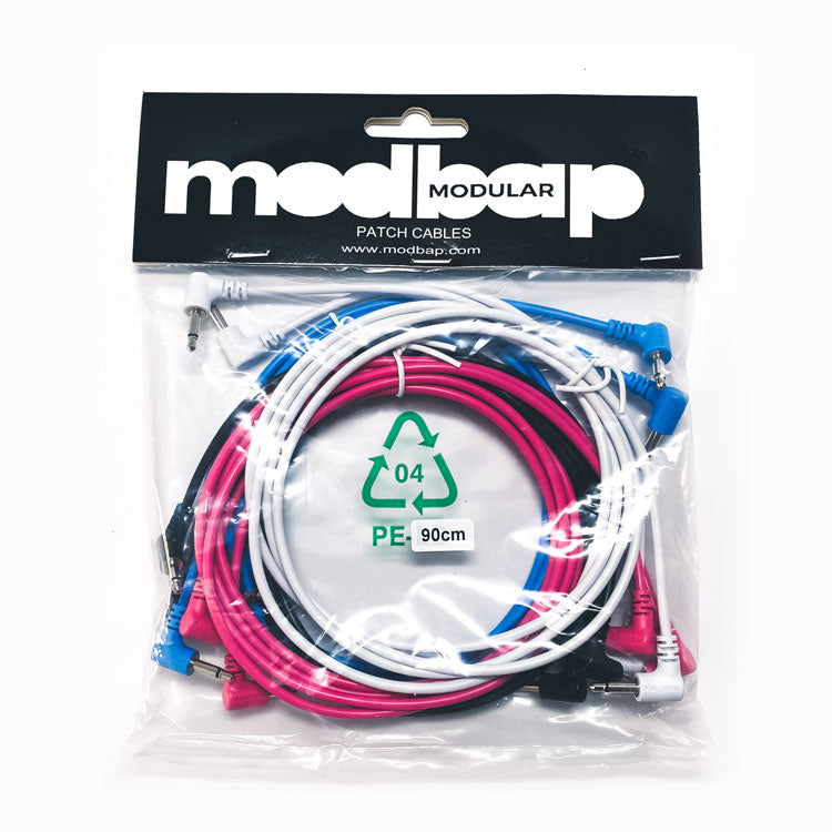 Modbap Modular Right Angle cavi patch 3,5 mm 8 pezzi lunghi