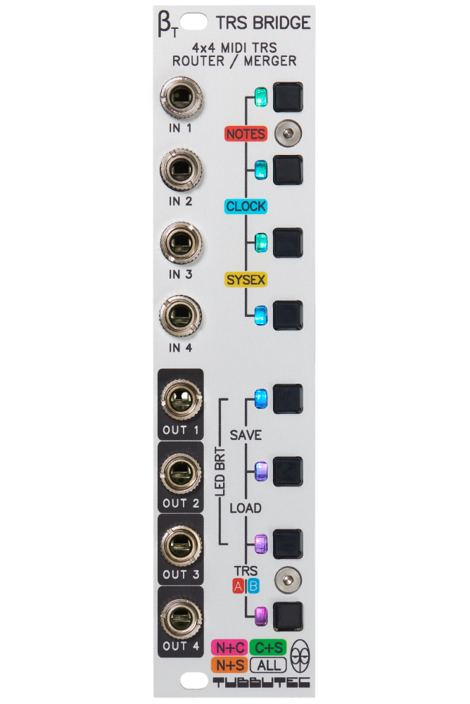 Tubbutec TRS Bridge modulo eurorack 4x4 MIDI router