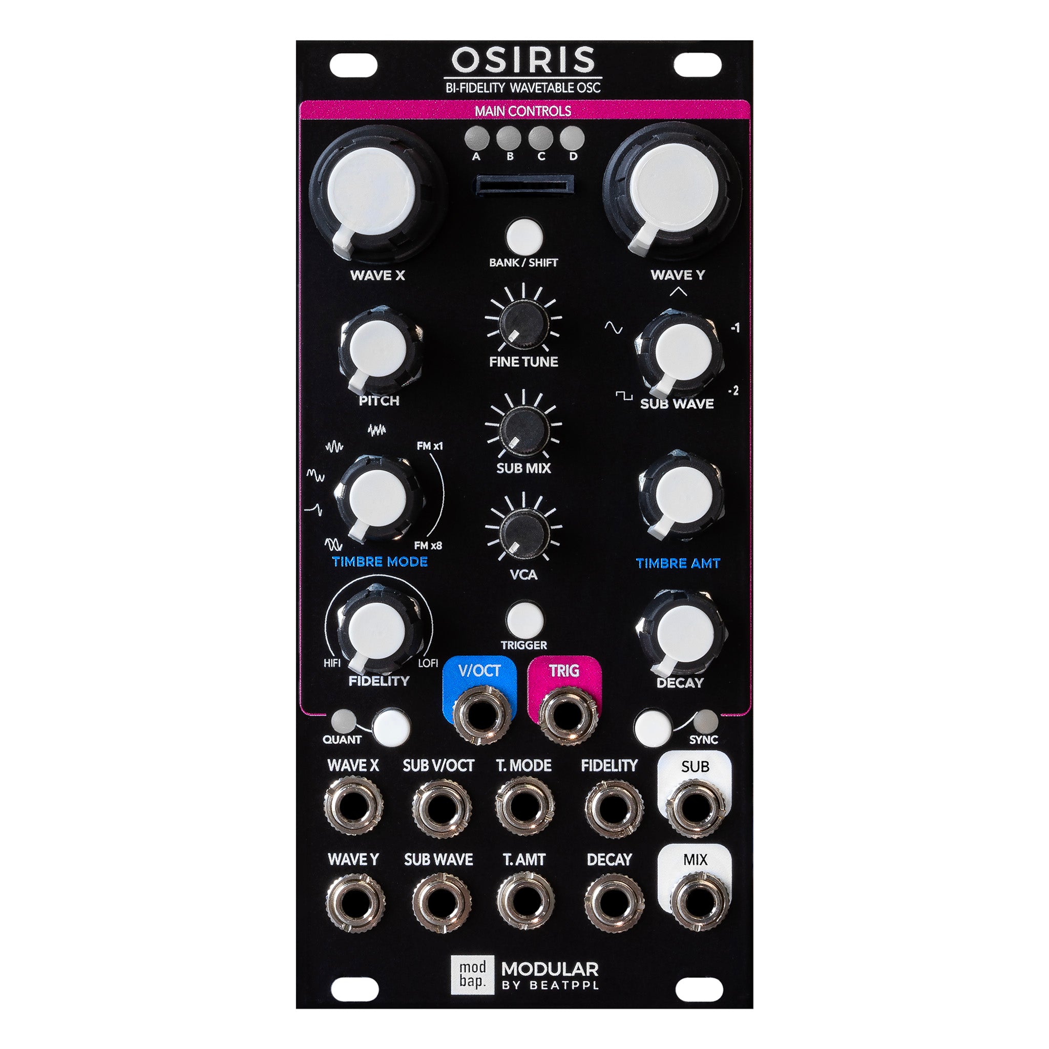 Modbap Modular Osiris oscillatore wavetable 12HP con sub