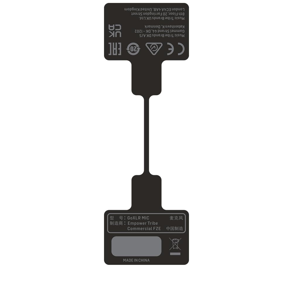 TC Helicon GoXLR MIC microfono broadcast nero