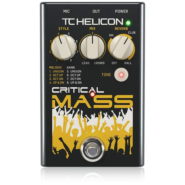 TC Helicon Critical Mass stompbox vocale effetto coro