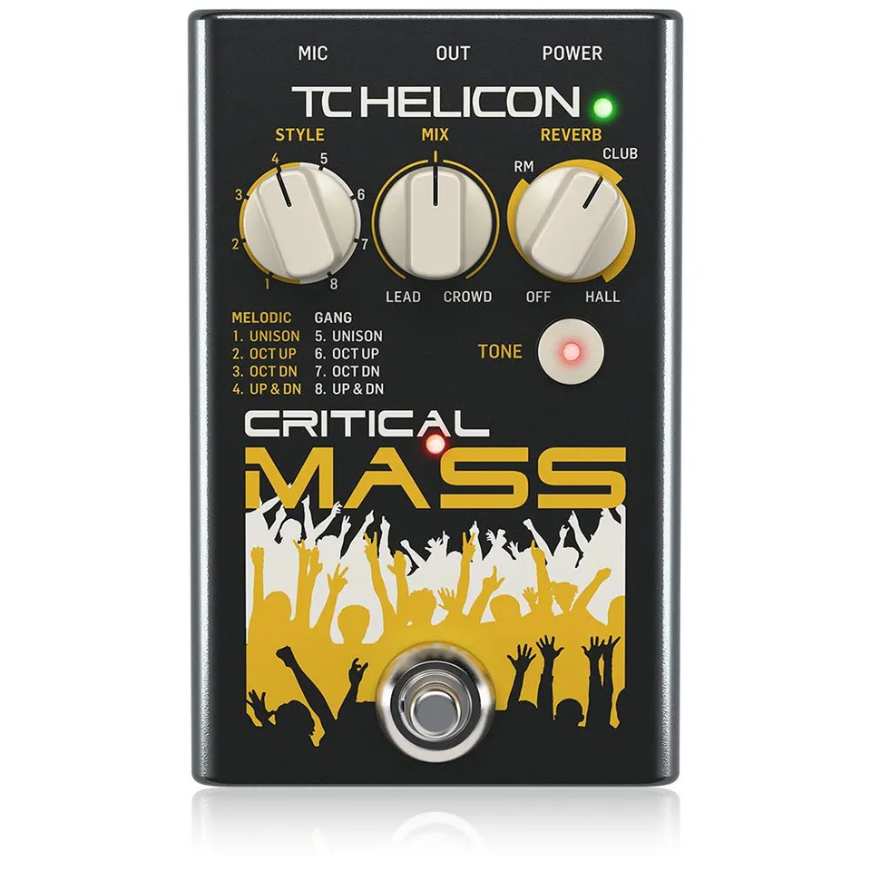 TC Helicon Critical Mass stompbox vocale effetto coro