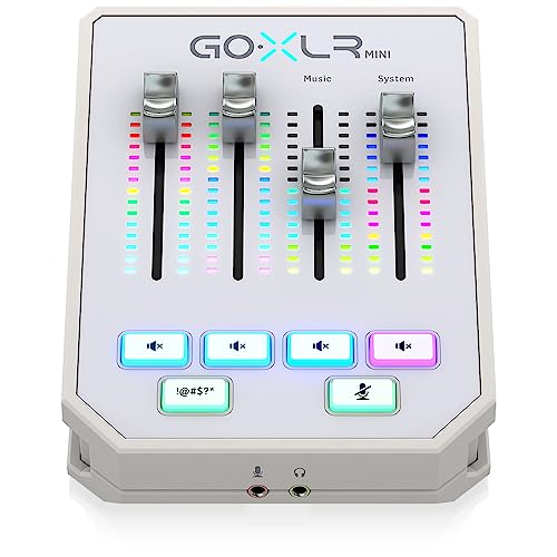 TC Helicon GoXLR MINI-WH mixer streaming bianco preamp Midas