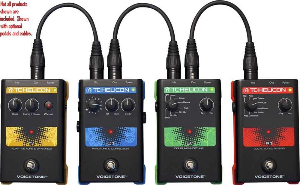 TC Helicon VoiceTone R1 pedale riverbero voce live