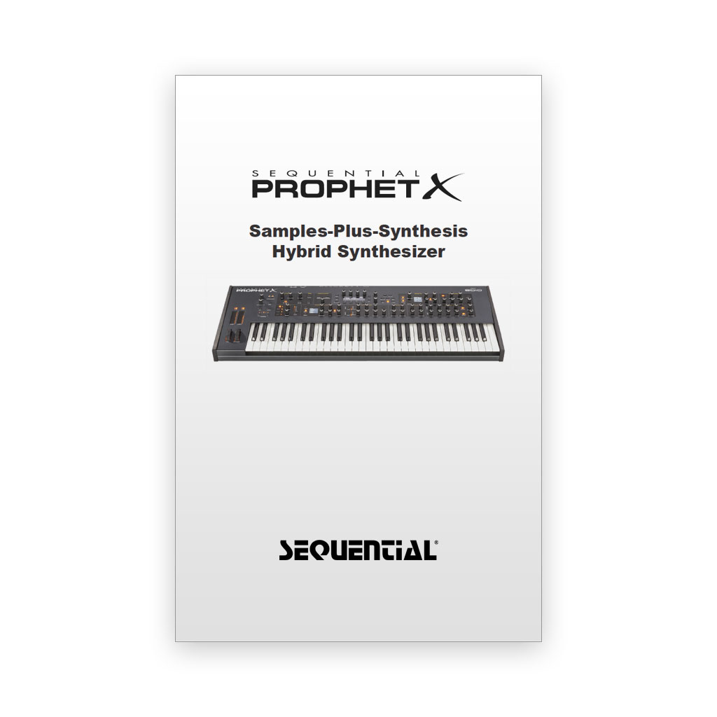 Sequential Prophet X XL Manuale cartaceo originale