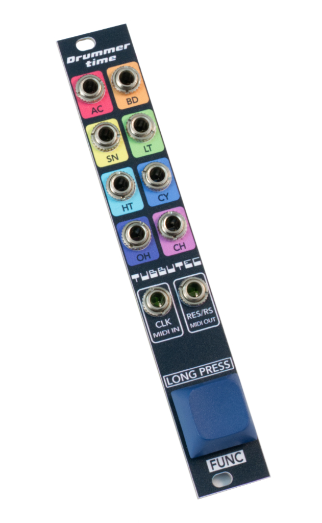 Tubbutec Drummertime sequencer eurorack batteria live