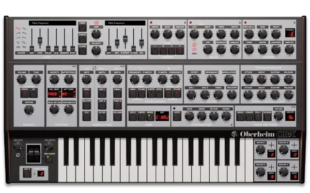GForce Oberheim OB-X sintetizzatore virtuale polifonico