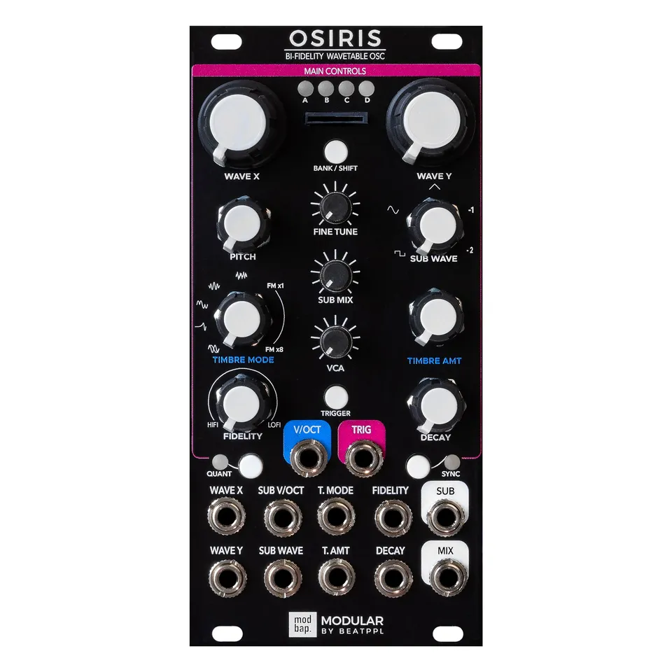 Modbap Modular Osiris oscillatore wavetable 12HP con sub