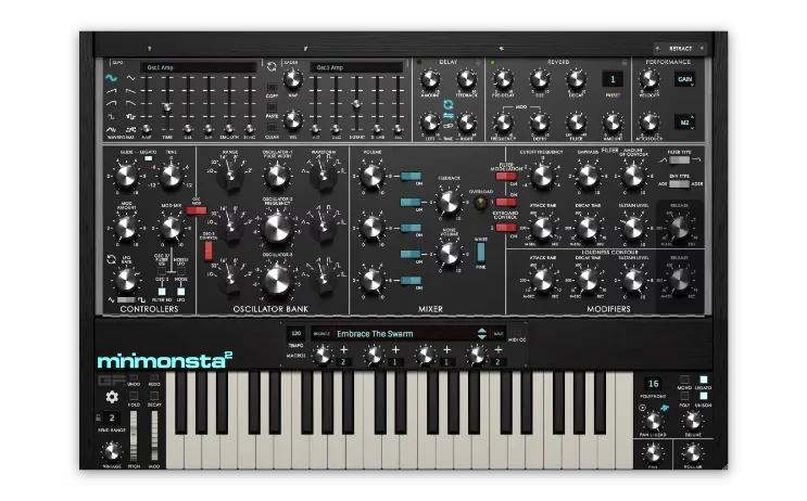 GForce Minimonsta2 sintetizzatore plugin analogico