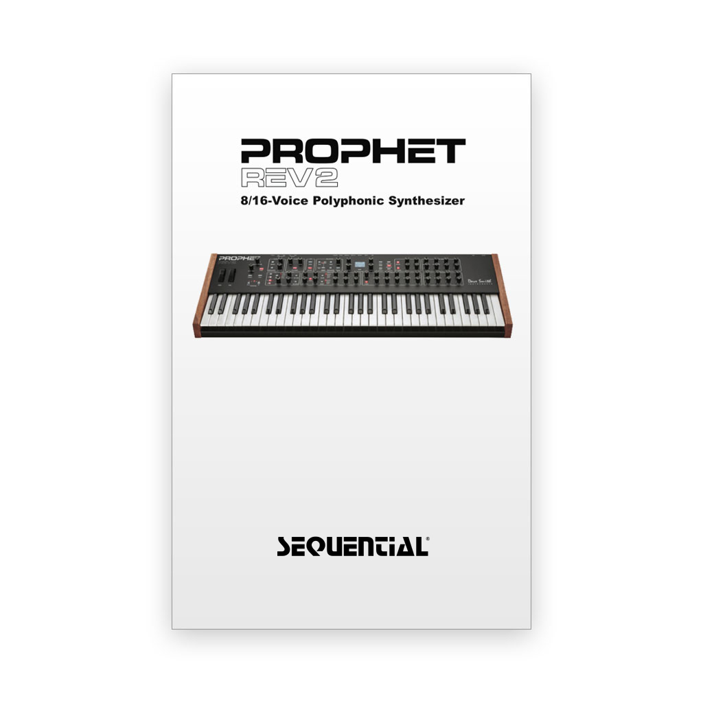 Sequential Prophet Rev2 Manuale Sintetizzatore