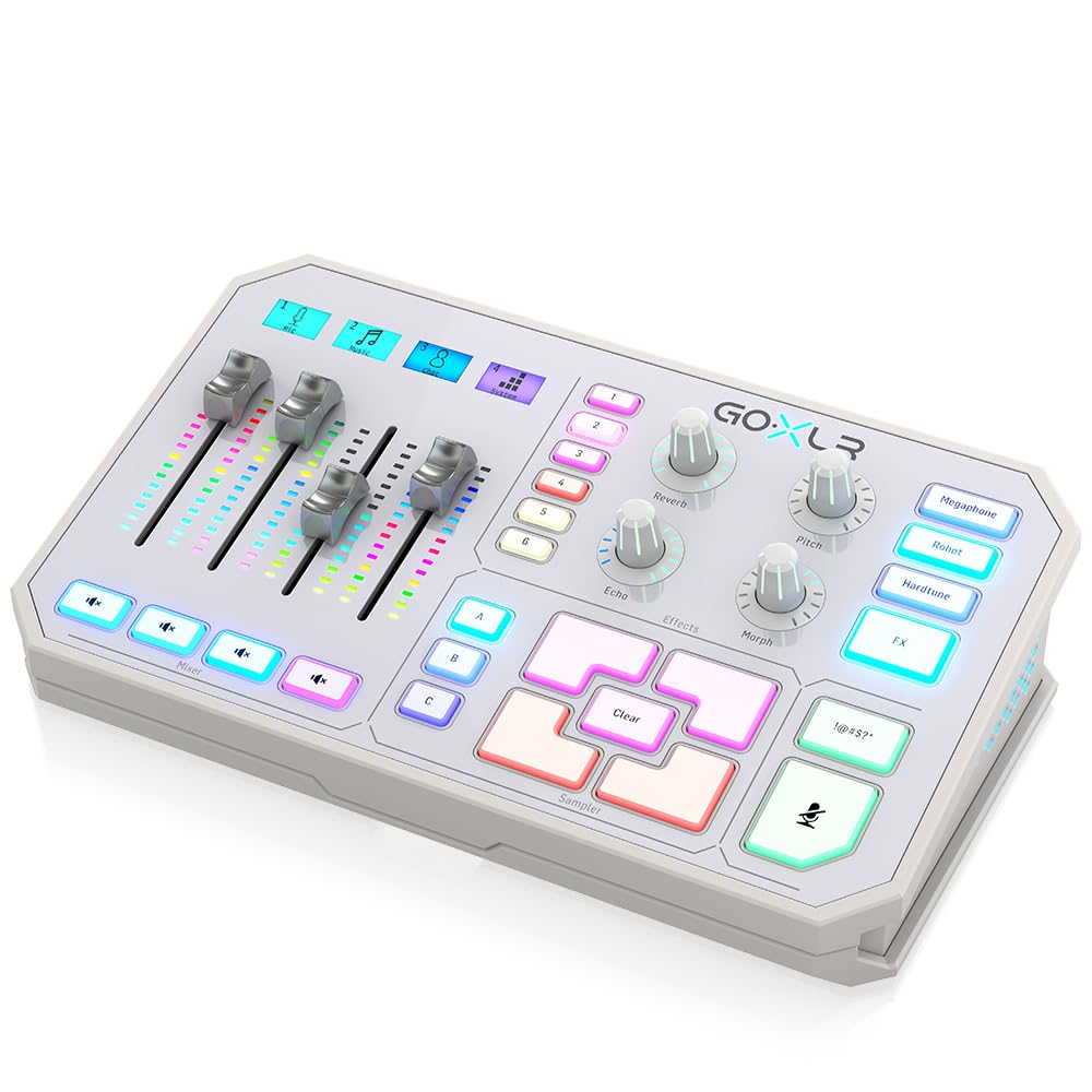 TC Helicon GoXLR mixer streaming bianco 4 canali