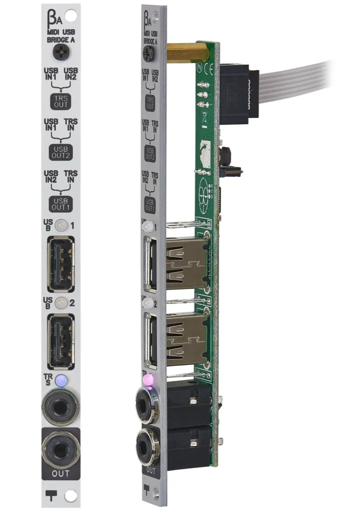 Tubbutec USB Bridge A modulo eurorack 2HP MIDI USB